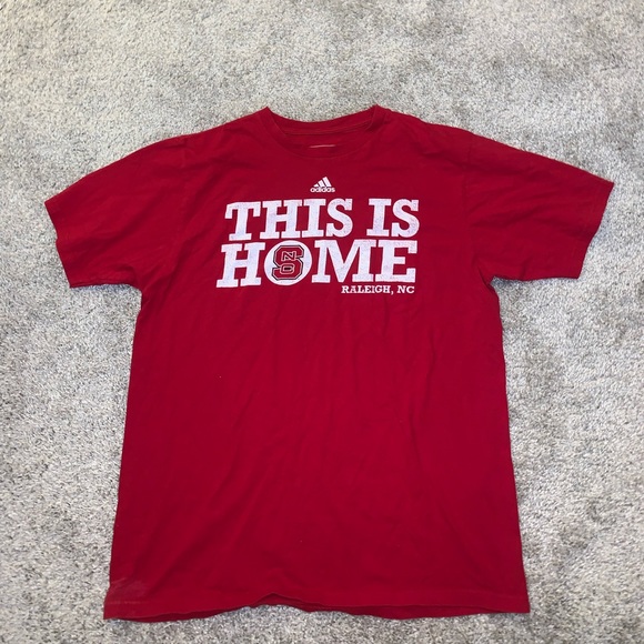 Adidas NC State Red & White Shirt size L - Picture 4 of 9